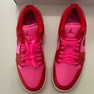 Valentine - Nike Air 1 Low Red and Pink Sneakers Vibrant Low-Top Design
